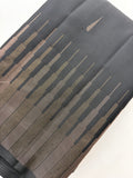 Pure Silk Designer Black Copper and Rose Gold Zari