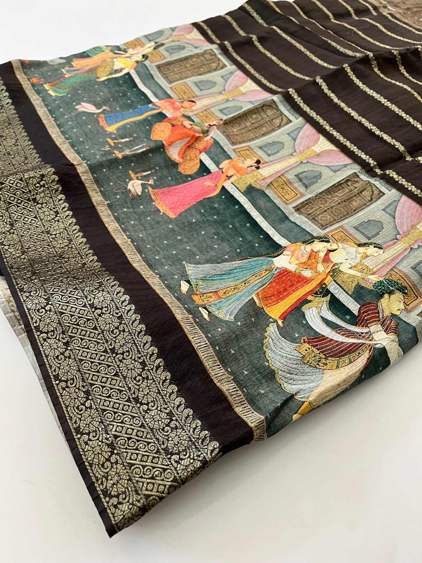 Crush Tussar  Designer