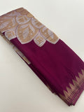 Designer Saree - Purple Crepe Georgette JU17