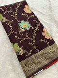 Banarasi Fancy Crape Saree -M19