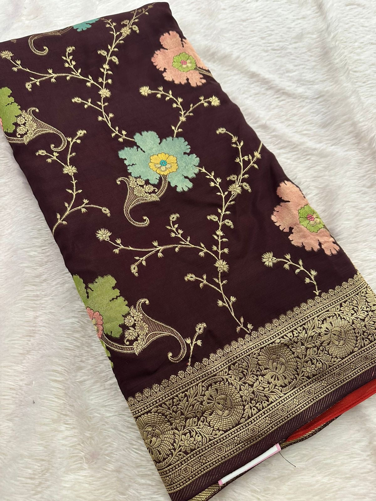 Banarasi Fancy Crape Saree -M19