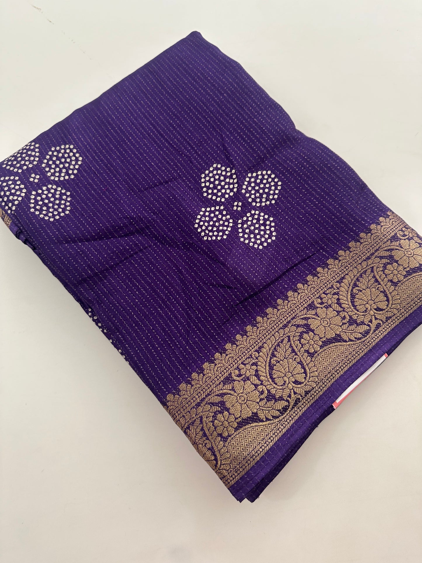 Tussar Chiffons Lines-J13
