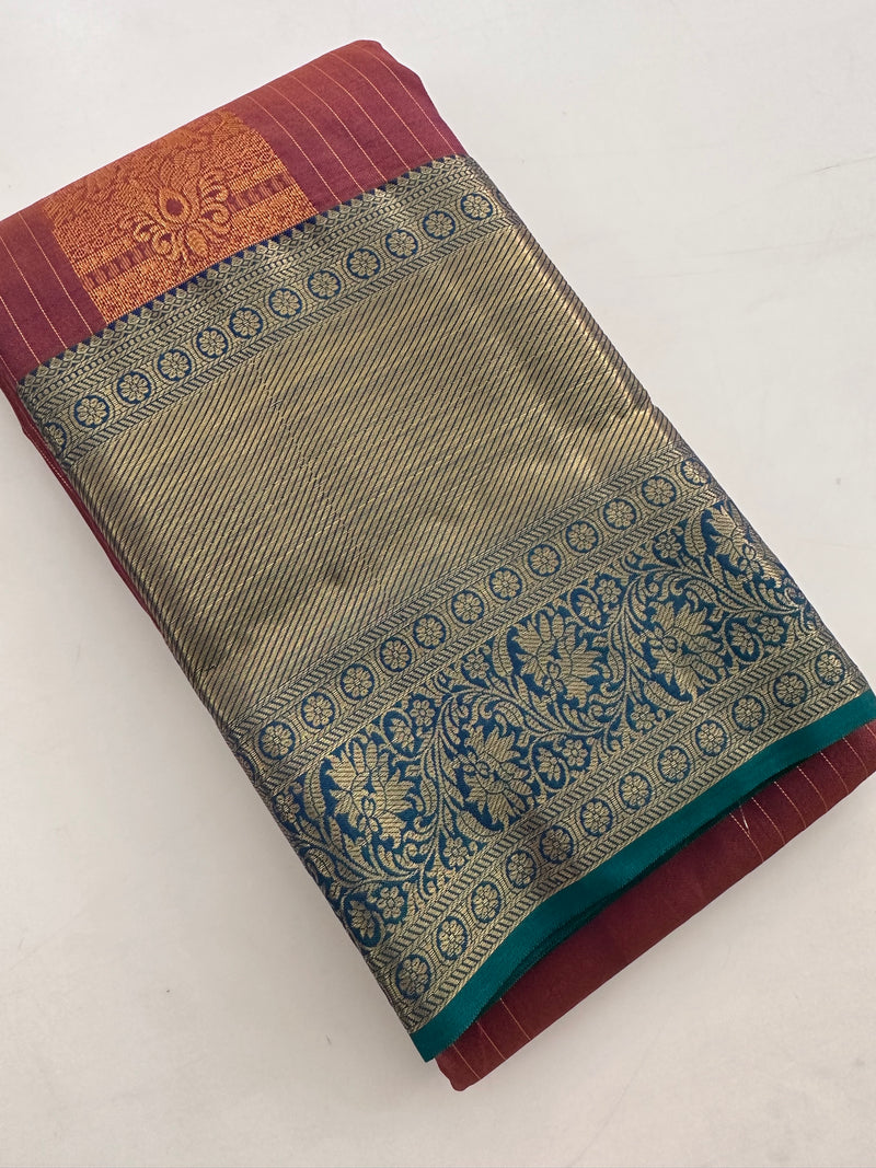 Semi Kanchi Silk Saree-J22