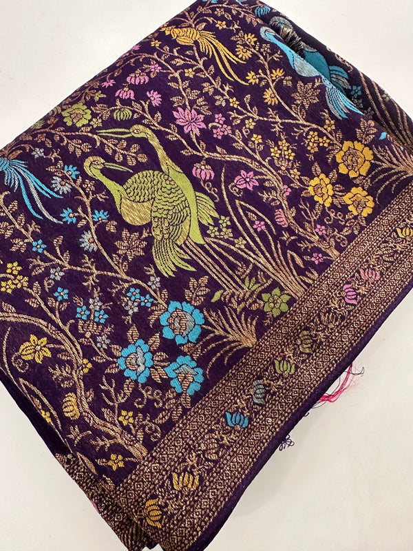 Full Weaving Pure Tussar Premium Designer Saree-J26