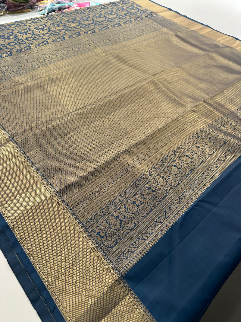 Kanchi Semi Silk Tissue Brocade-JU10