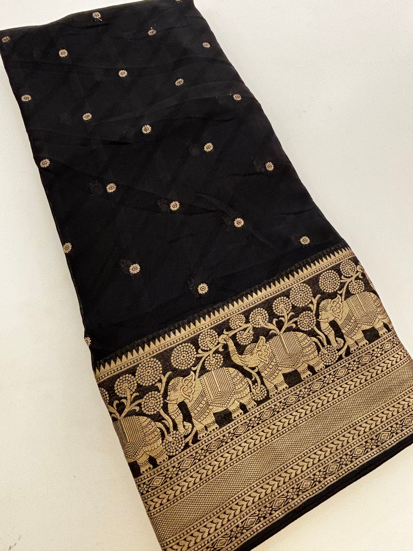 Premium Laser Chiffon Saree-M15