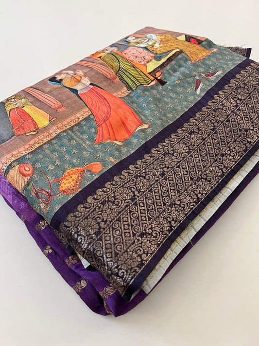 Crush Tussar  Designer