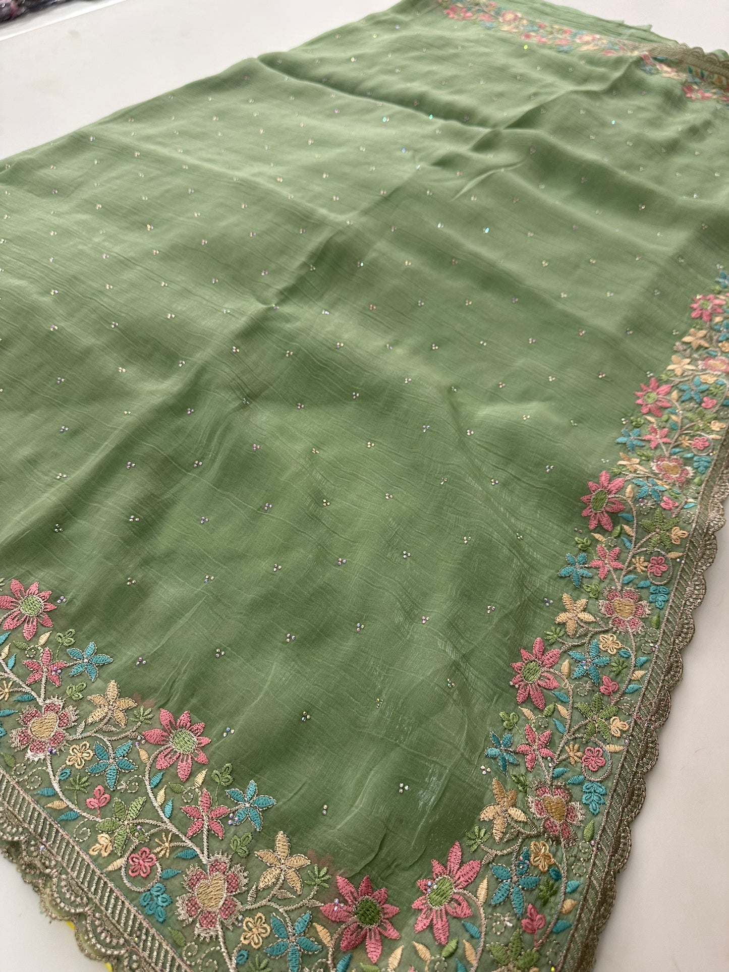 Organza Work Saree-M30