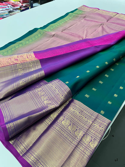 Pure Kanchipuram silk saree with silk mark certified