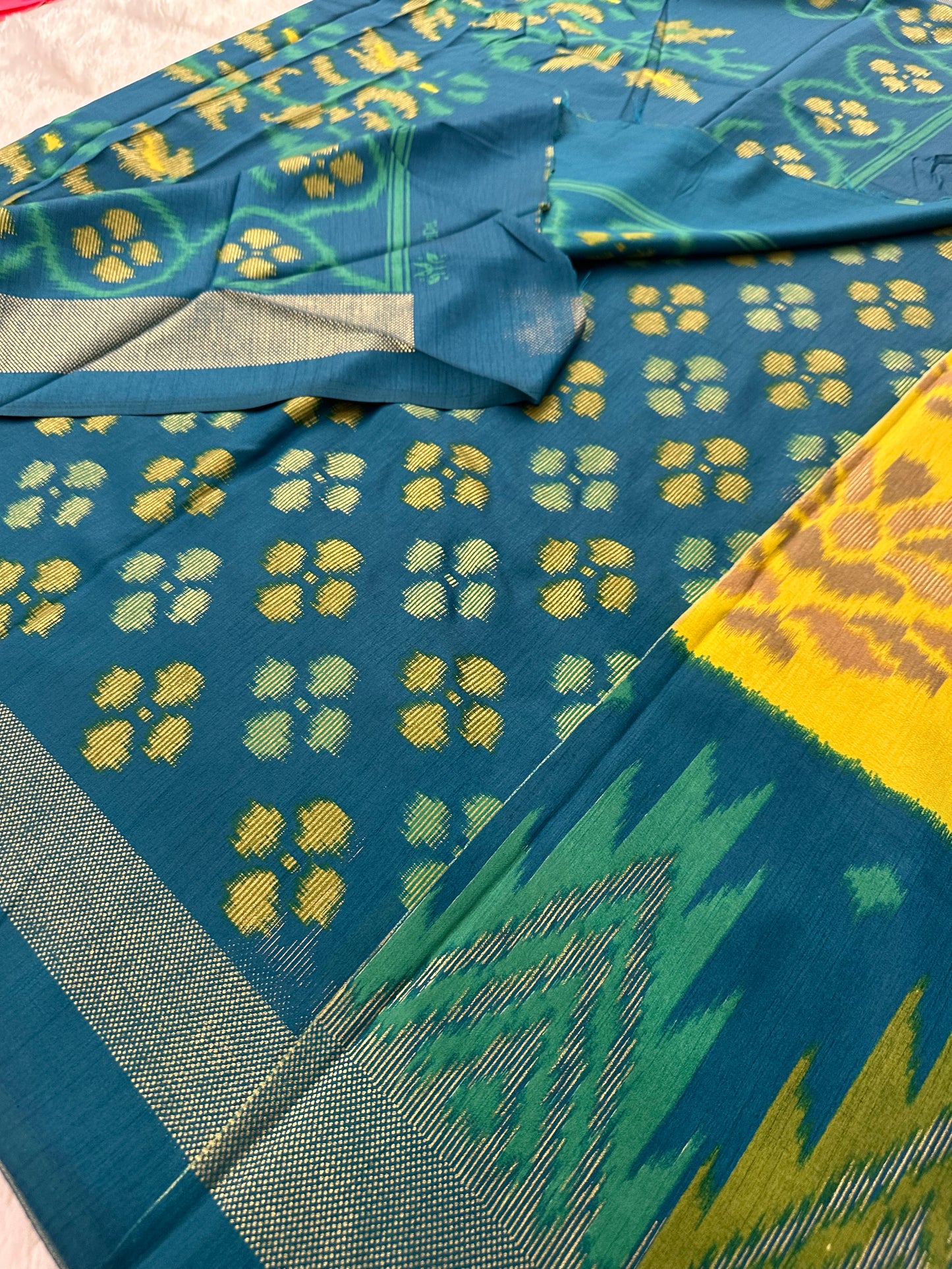 Ikkat Print Crape Chiffon-M26