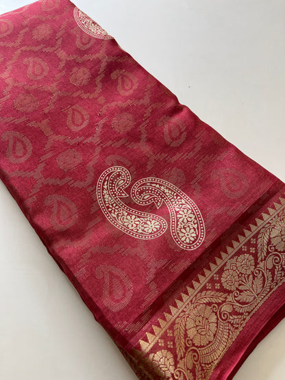 Tussar fancy saree