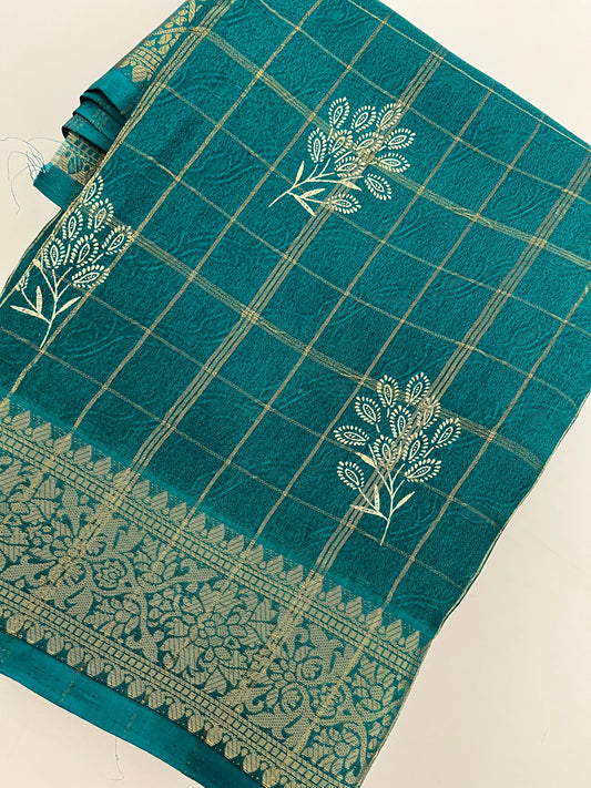 Ju4 Tussar Chiffon