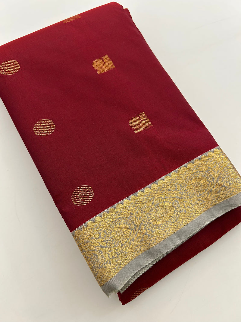 New collection in Kanchi Semi Silk sarees for Varmahalaxmi with contrast matching blouse piece-JU30