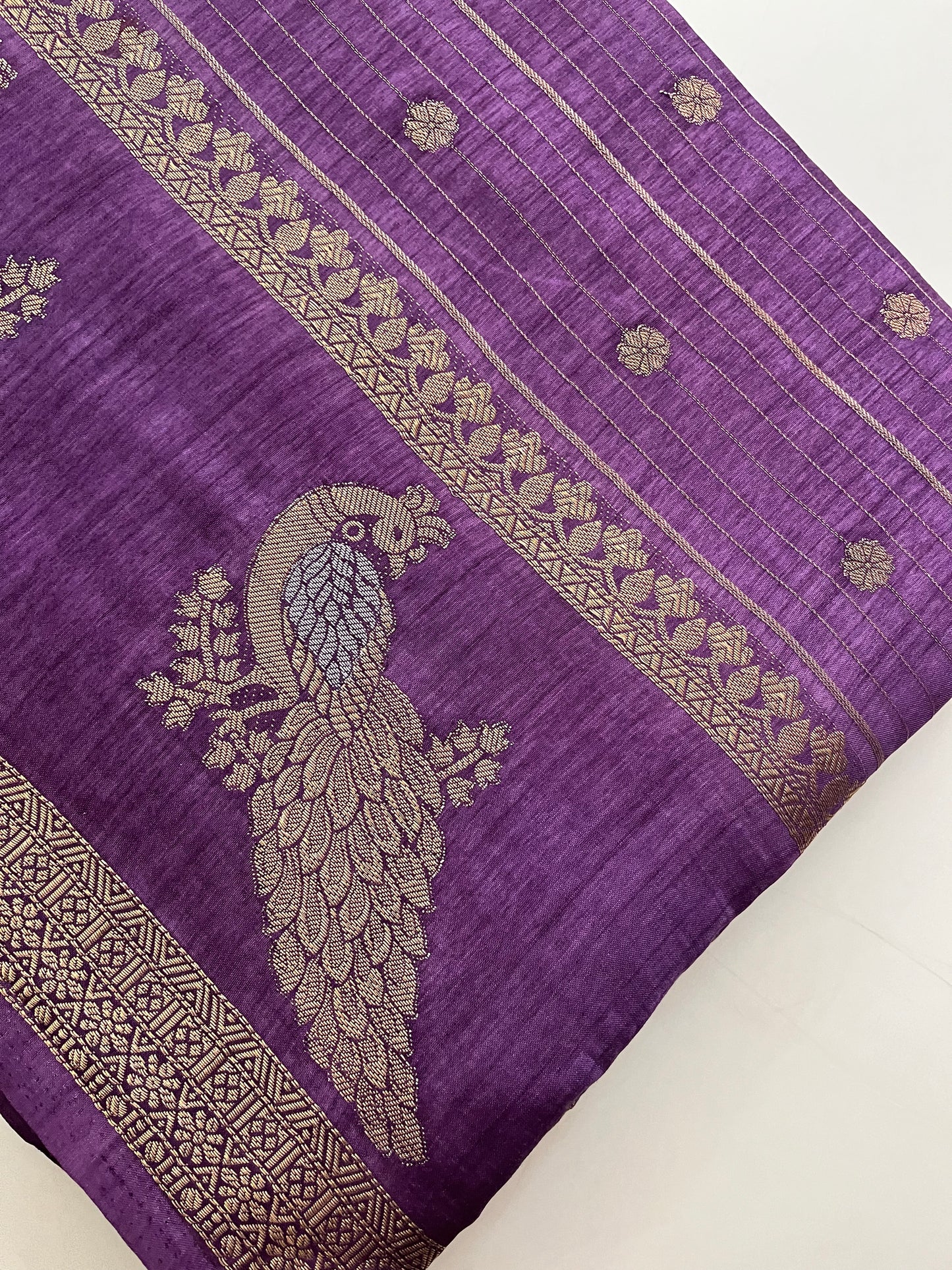 Tussar Chiffon Saree