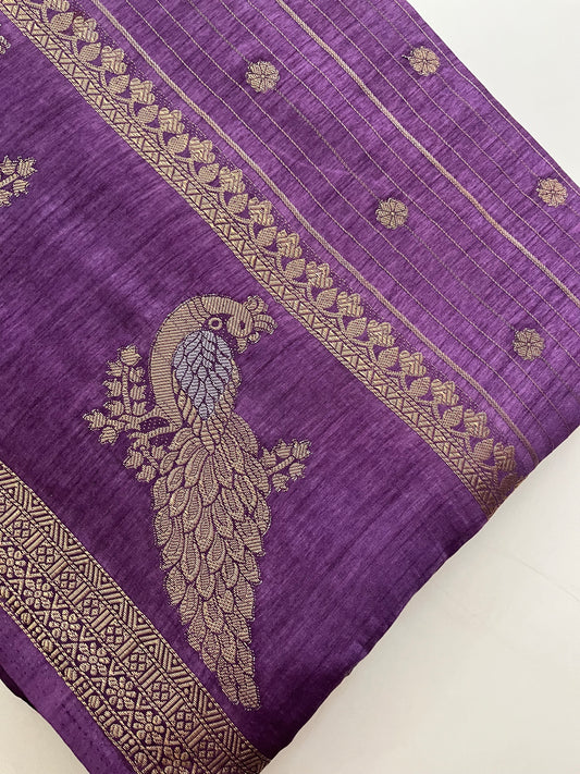 Tussar Chiffon Saree