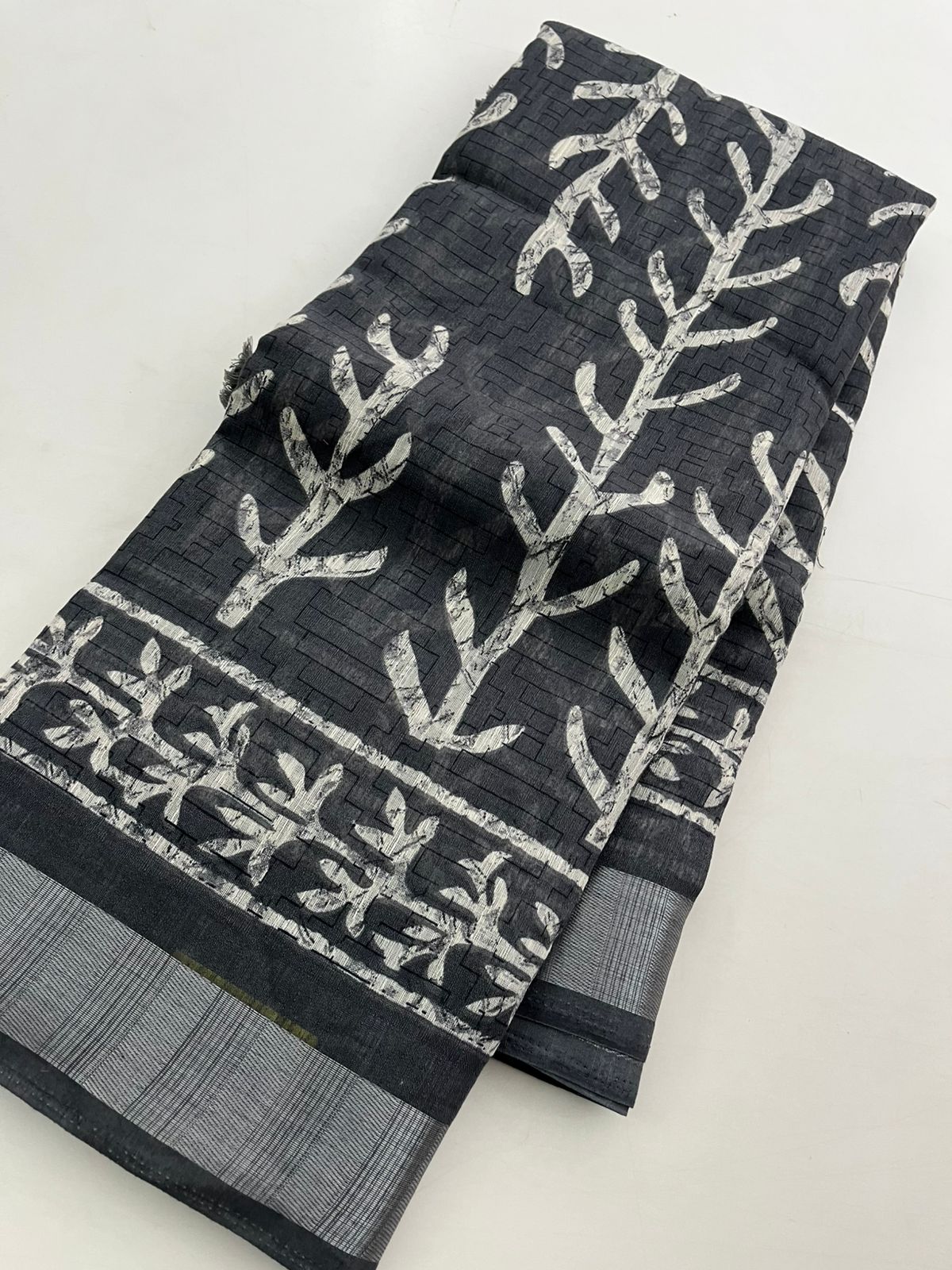 Batik Linen Saree