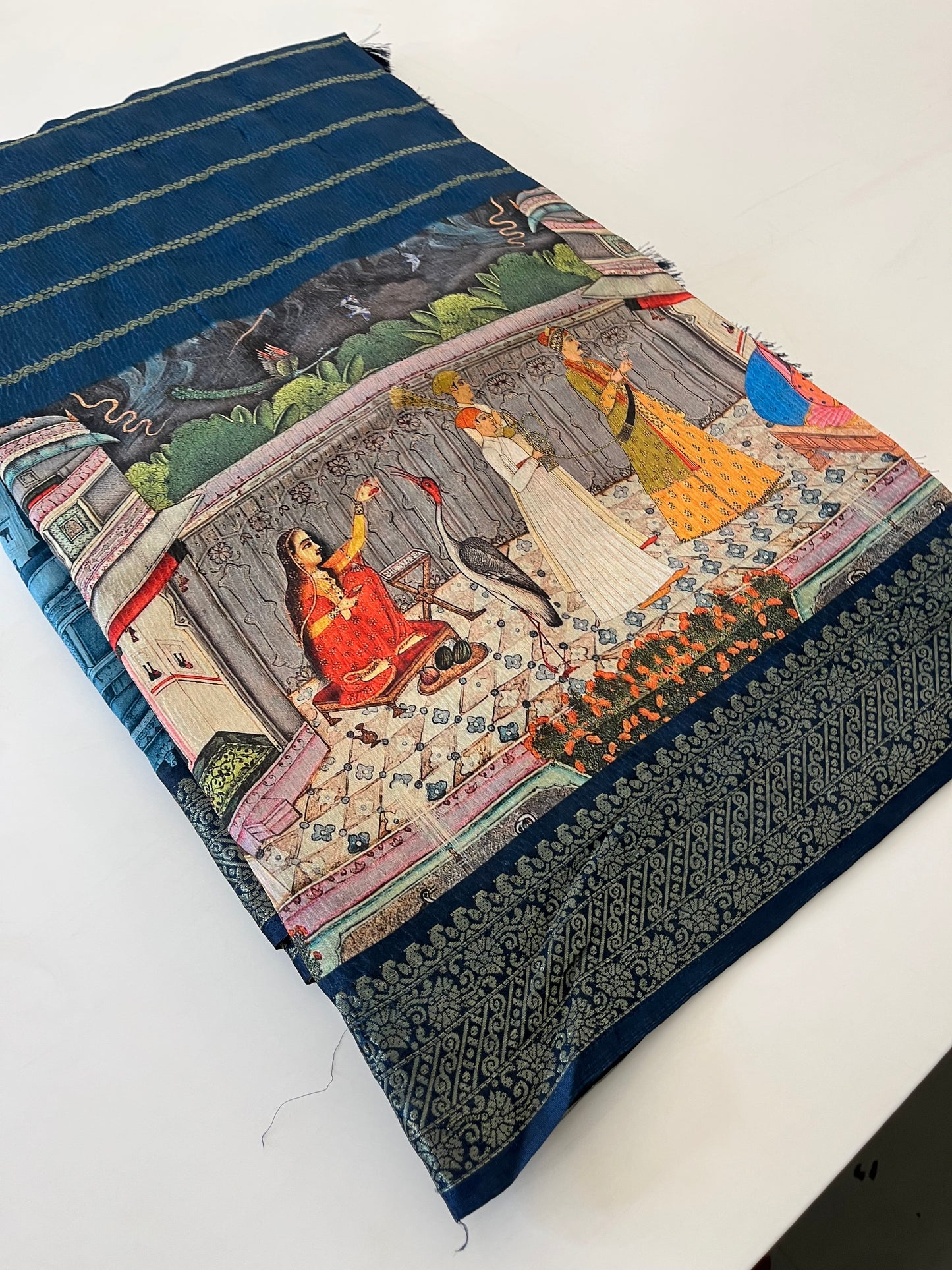 Crush Tussar  Designer