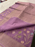 Tulips Linen Premium Saree-M13