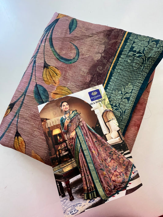 Printed Tussar fancy