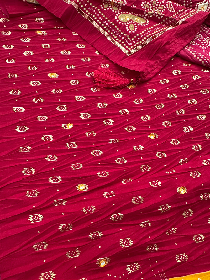 Crush Patola Fancy Saree-JU5