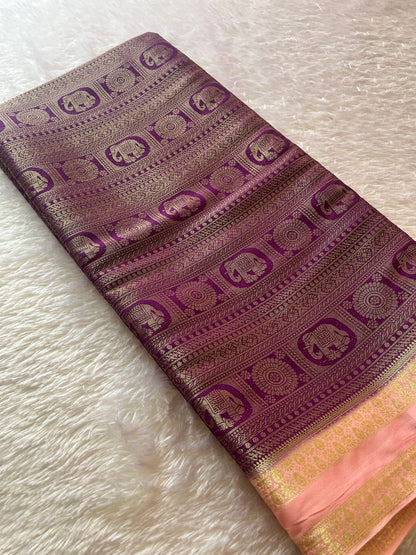 Banarasi Brocade Soft Silk