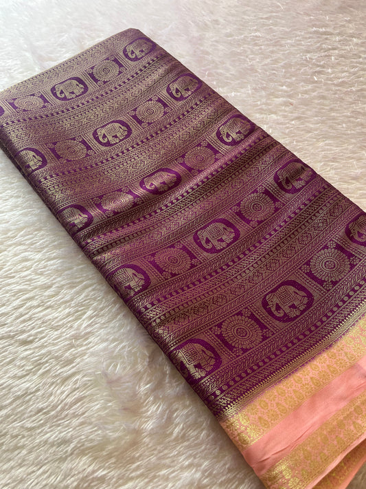 Banarasi Brocade Soft Silk