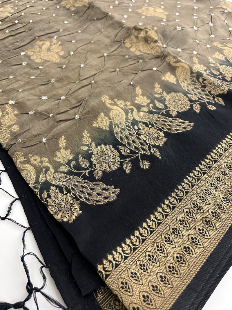 Designer Patola Sarees In Orange x Red and Black x Grey🌹 Super Premium Fabric and Finishing 🌹JU20