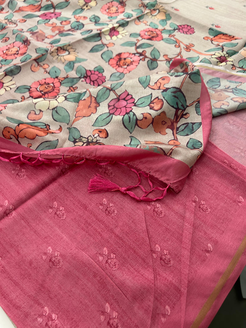 Tussar Printed Saree-M23