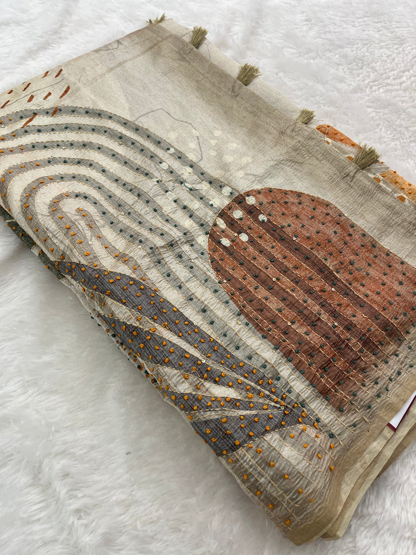 Knot Work Fancy Saree-F17