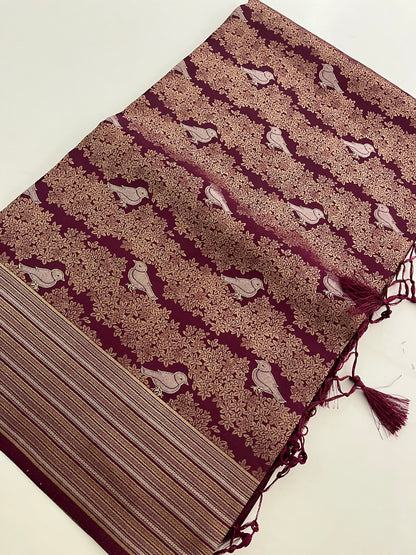 Banarasi crepe Brocade Saree