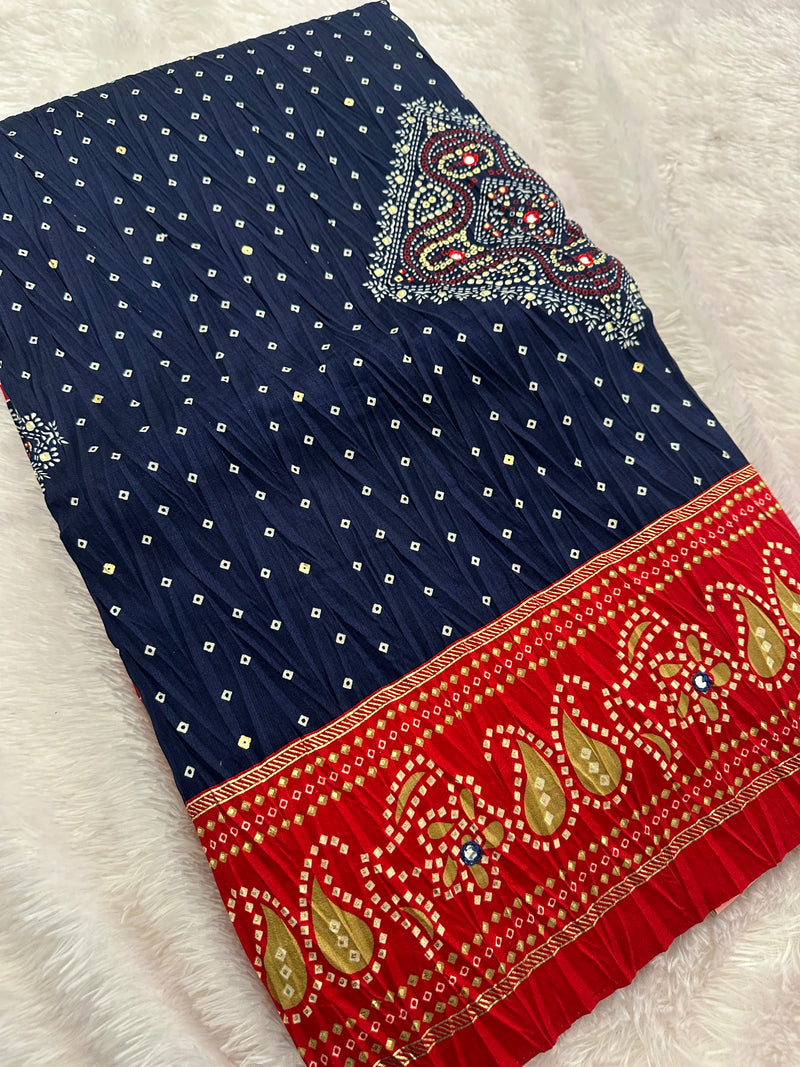 Crush Patola Fancy Saree-JU5