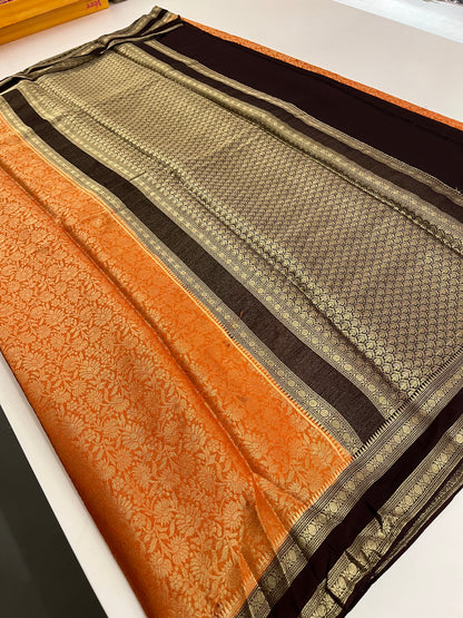 Brocade Banarasi soft silk
