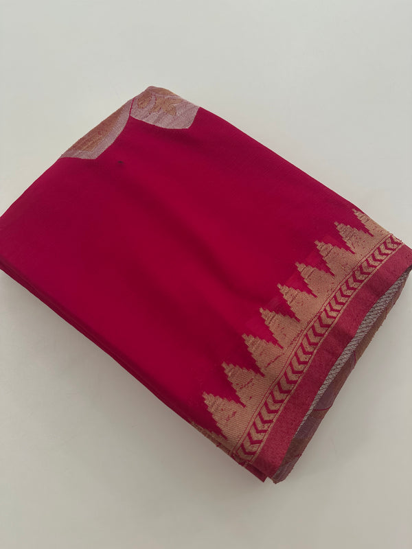 Designer Saree - Pink Crepe Georgette JU17