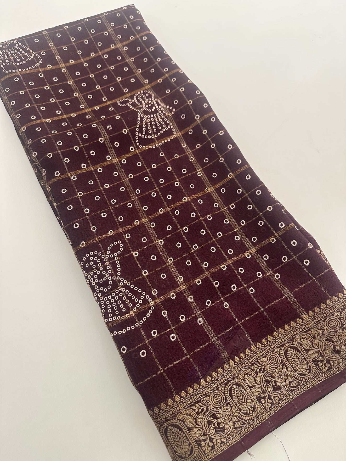 Crape Chiffon Fancy Saree-J1