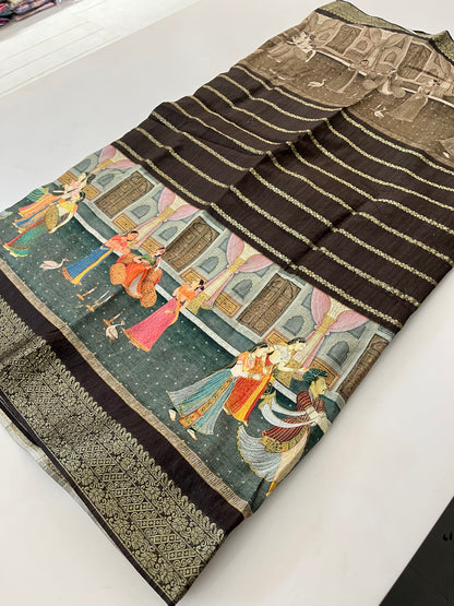 Crush Tussar  Designer