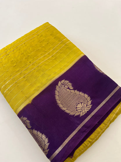 Semi Mysore silk new design