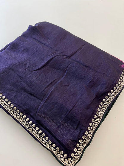 Stone work fancy saree