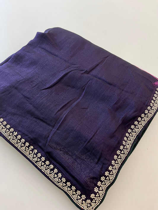 Stone work fancy saree