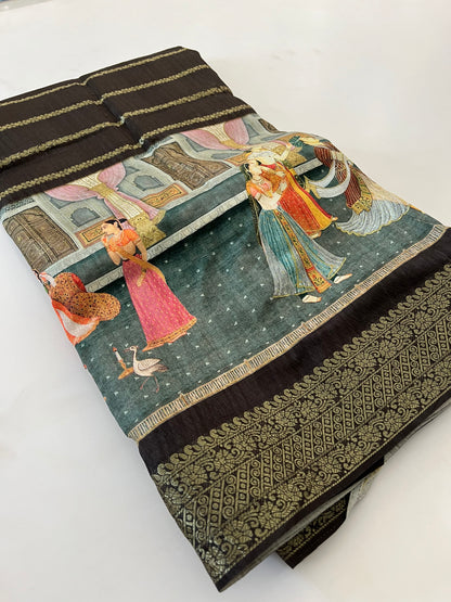 Crush Tussar  Designer