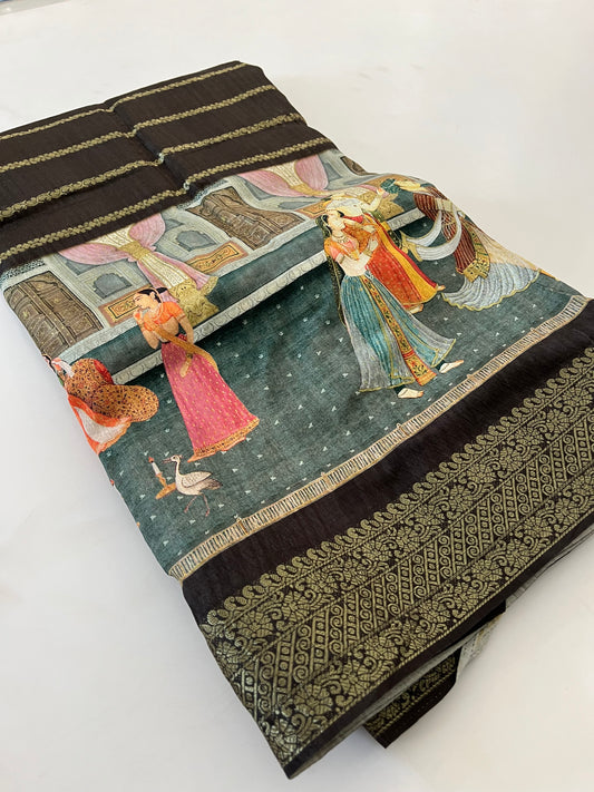 Crush Tussar  Designer