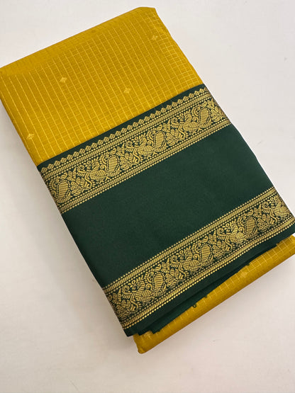 Semi Kanchi/Vegan Silk Saree-11