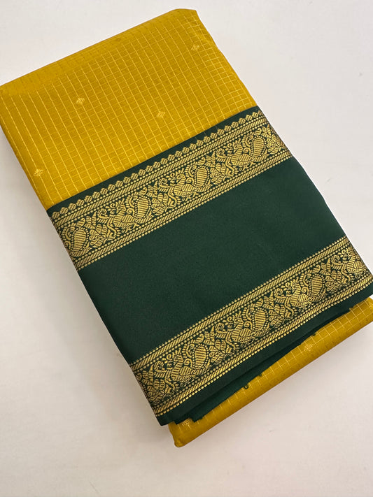 Semi Kanchi/Vegan Silk Saree-11