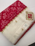 Patola Stone Work Fancy Saree-J30
