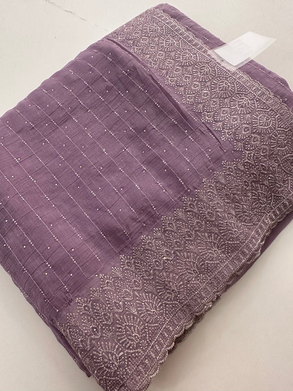 Fancy Designer work saree- M26