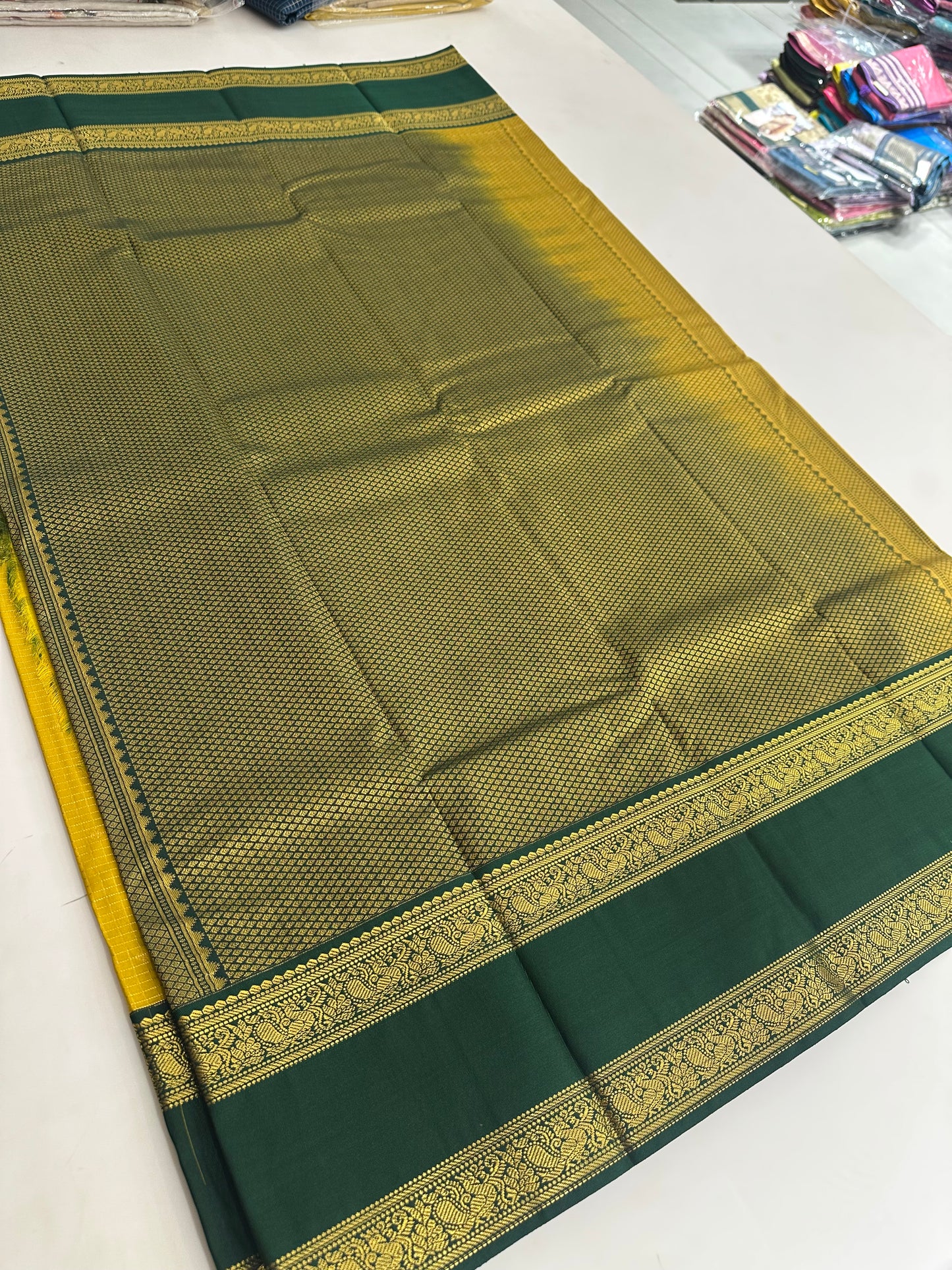 Semi Kanchi/Vegan Silk Saree-11
