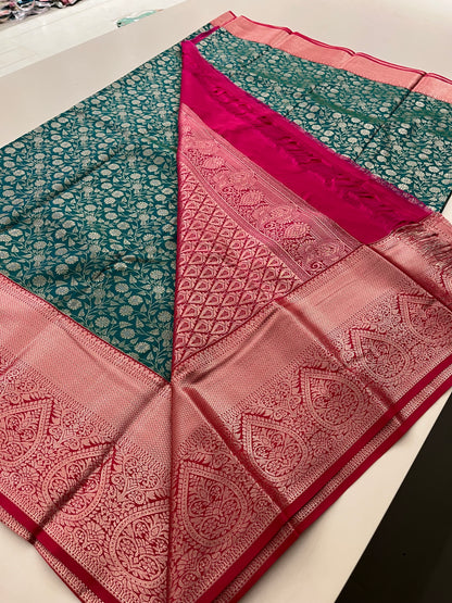 Semi Kanjeevaram  Tissue Silk Saree