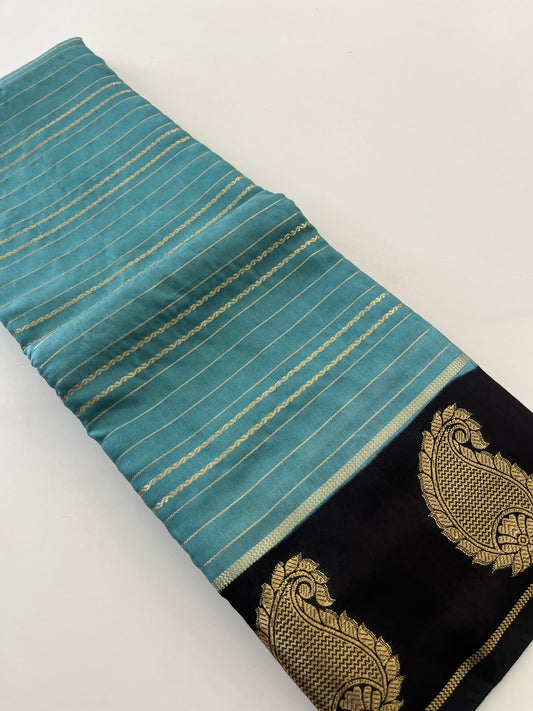 Semi Mysore silk new design