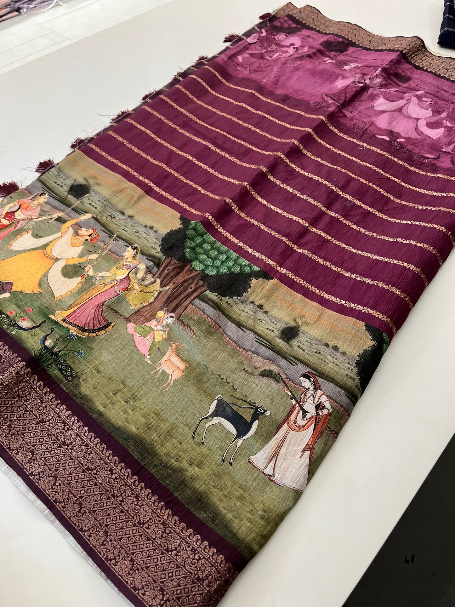 Crush Tussar  Designer