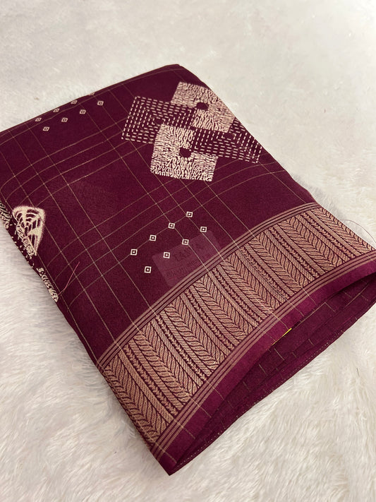 Tussar Chiffon