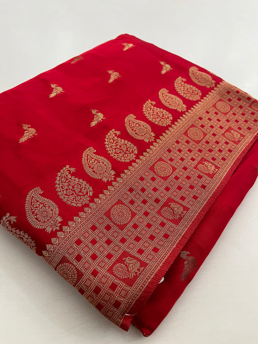 Pure Banarsi Satin Silk